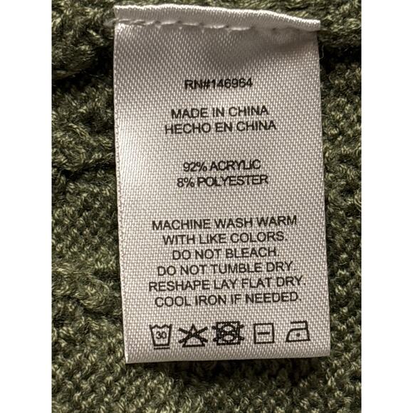 Grey Collective Sleeveless Sweater XL Green Acrylic Blend Relaxed Fit Knitted - Picture 5 of 6